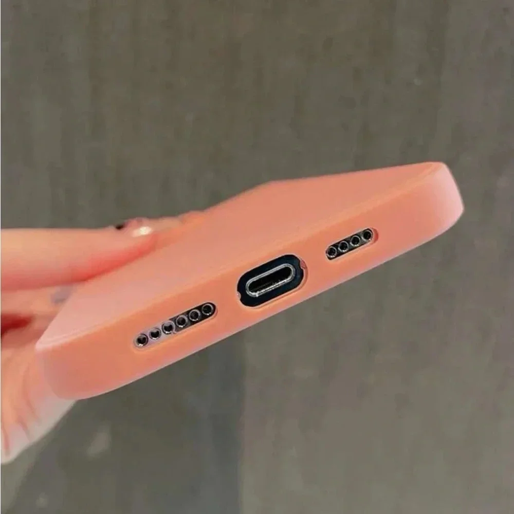 ⚠️Clearance iPhone 14/Pro/Pro Max Coral Orange/Pink Solid Phone Case - Picture 3 of 3